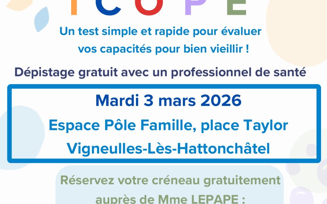Dépistage ICOPE Vigneulles 3 Mars